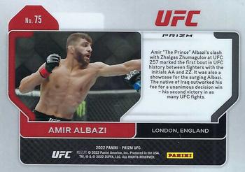 2022 Panini Prizm UFC - Ruby Wave #75 Amir Albazi Back