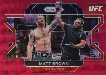 2022 Panini Prizm UFC - Ruby Wave #76 Matt Brown Front