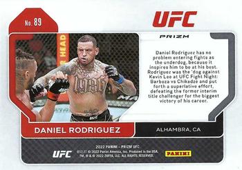 2022 Panini Prizm UFC - Ruby Wave #89 Daniel Rodriguez Back