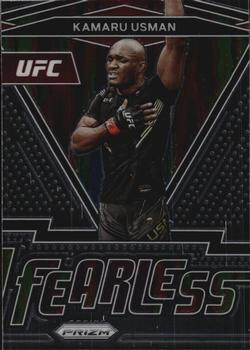 2022 Panini Prizm UFC - Fearless #6 Kamaru Usman Front