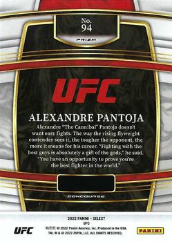 2022 Panini Select UFC - Orange Flash Prizms #94 Alexandre Pantoja Back