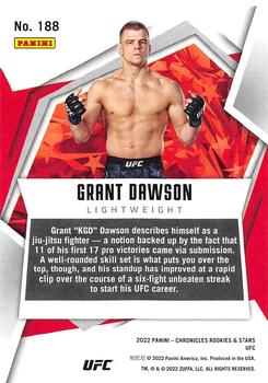 2022 Panini Chronicles UFC #188 Grant Dawson Back