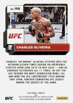 2023 Donruss UFC #158 Charles Oliveira Back