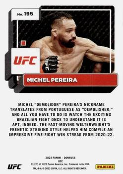 2023 Donruss UFC #195 Michel Pereira Back