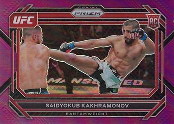 2023 Panini Prizm UFC - Purple Prizms #41 Saidyokub Kakhramonov Front