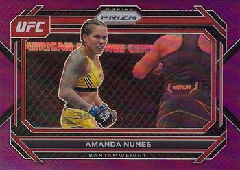 2023 Panini Prizm UFC - Purple Prizms #66 Amanda Nunes Front