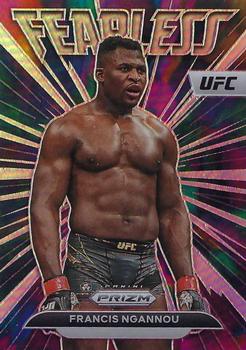 2023 Panini Prizm UFC - Fearless Silver Prizms #27 Francis Ngannou Front