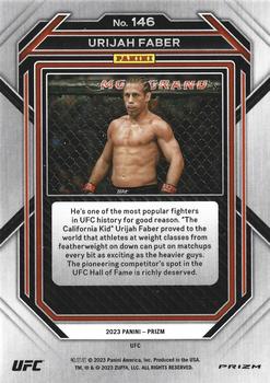 2023 Panini Prizm UFC - Under Card Prizms #146 Urijah Faber Back