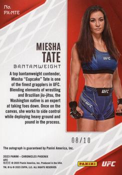 2023 Panini Chronicles UFC - Phoenix Autographs Gold #PX-MTE Miesha Tate Back