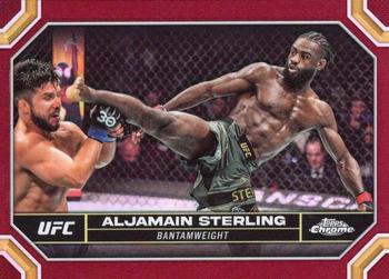 2024 Topps Chrome UFC - Magenta Refractor #12 Aljamain Sterling Front