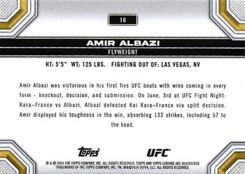 2024 Topps Chrome UFC - Magenta Refractor #16 Amir Albazi Back