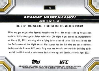 2024 Topps Chrome UFC - Magenta Refractor #23 Azamat Murzakanov Back