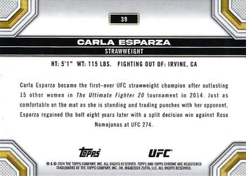 2024 Topps Chrome UFC - Magenta Refractor #39 Carla Esparza Back