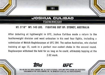 2024 Topps Chrome UFC - Magenta Refractor #101 Joshua Culibao Back