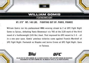 2024 Topps Chrome UFC - Prism #199 William Gomis Back