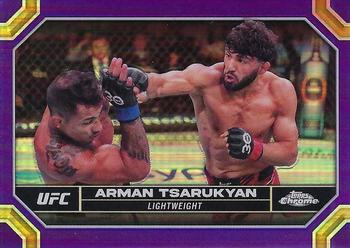 2024 Topps Chrome UFC - Purple Refractor #20 Arman Tsarukyan Front