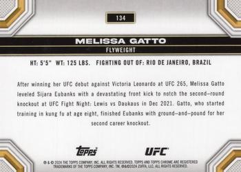 2024 Topps Chrome UFC - X-Fractor #134 Melissa Gatto Back