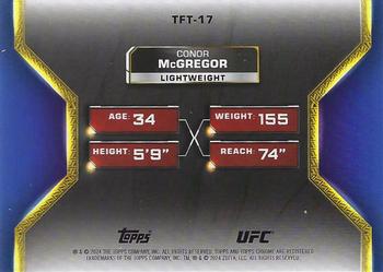 2024 Topps Chrome UFC - Tale of the Tape #TFT-17 Conor McGregor Back