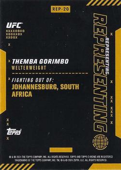 2024 Topps Chrome UFC - Representing #REP-20 Themba Gorimbo Back