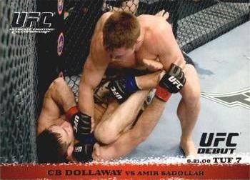 2009 Topps UFC Round 1 #88 CB Dollaway / Amir Sadollah Front