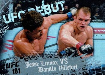 2010 Topps UFC Main Event #123 Jesse Lennox / Danillo Villefort Front