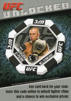 2011 Topps UFC Title Shot - Unlocked #NNO Georges St-Pierre Front