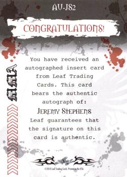 2010 Leaf MMA - Autographs Red #AU-JS2 Jeremy Stephens Back