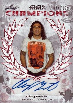 2010 Leaf MMA - Champions Autographs Red #CH-CG2 Clay Guida Front