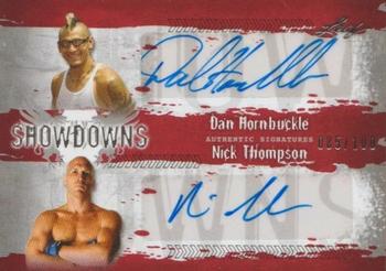 2010 Leaf MMA - Showdowns Dual Autographs Red #DH1/NT1 Dan Hornbuckle / Nick Thompson Front