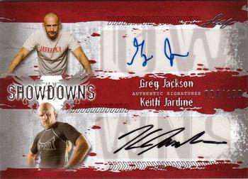 2010 Leaf MMA - Showdowns Dual Autographs Red #GJ1/KJ1 Greg Jackson / Keith Jardine Front