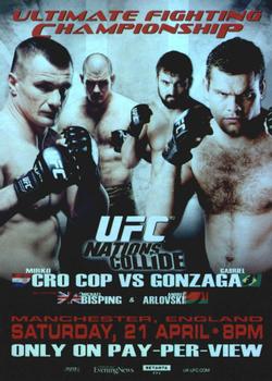 2010 Topps UFC Main Event - Fight Poster #FPR-UFC70 UFC 70 / Gabriel Gonzaga / Mirko Cro Cop / Michael Bisping / Andrei Arlovski Front