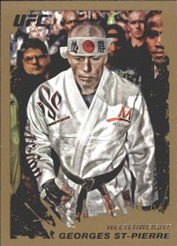 2011 Topps UFC Moment of Truth - Gold #100 Georges St-Pierre Front