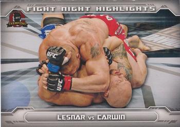 2014 Topps UFC Champions - Fight Night Highlights #FNH-BL Brock Lesnar Front