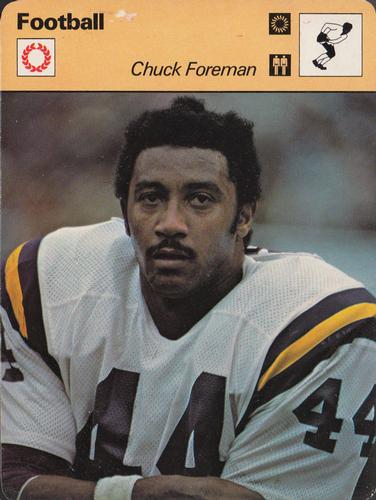 1977-79 Sportscaster Series 33 #33-14 Chuck Foreman Front