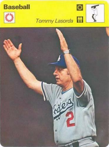 1977-79 Sportscaster Series 75 #75-09 Tommy Lasorda Front