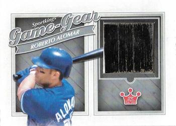 2013 Sportkings Series F - Game-Gear Memorabilia Silver #GG-05 Roberto Alomar Front