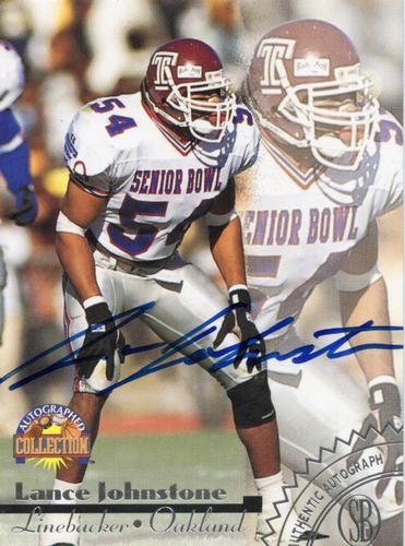 1996-97 Score Board Autographed Collection - Silver Foil Autographs #NNO Lance Johnstone Front