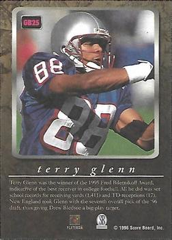 1996-97 Score Board Autographed Collection - Game Breakers Gold #GB25 Terry Glenn Back