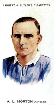 1931 Lambert & Butler Footballers 1930-1 #27 Alan Morton Front