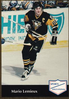 1991 Sports Educational Magazine - 1992 NSCC Promo #47 Mario Lemieux Front