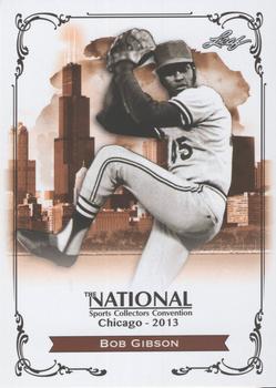 2013 Leaf National Convention #N-BG1 Bob Gibson Front