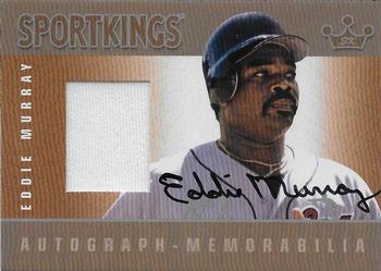 2012 Sportkings Series E - Autograph-Memorabilia Silver Version #AM-EM Eddie Murray Front