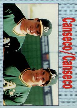 1990 Bay Area Super Star (unlicensed) #NNO Jose Canseco / Ozzie Canseco Front
