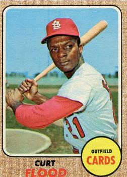 1968 Topps Milton Bradley Win-A-Card #180 Curt Flood Front