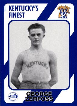 1989-90 Collegiate Collection Kentucky Wildcats #32 George Zerfoss Front