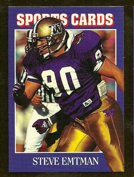 1991 Allan Kaye's Sports Cards News Magazine - Standard-Sized 1992 #80 Steve Emtman Front