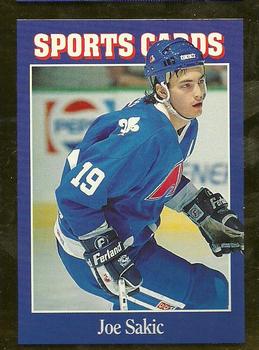 1991 Allan Kaye's Sports Cards News Magazine - Standard-Sized 1992 #133 Joe Sakic Front