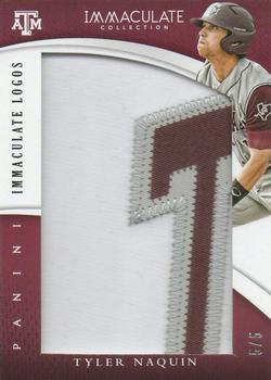 2015 Panini Immaculate Collection Collegiate - Immaculate Logos #85 Tyler Naquin Front