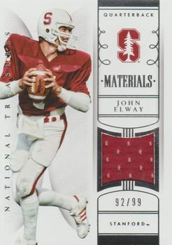 2015 Panini National Treasures Collegiate - Materials #12 John Elway Front