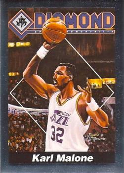 1992 Diamond Sports Memorabilia Magazine #20 Karl Malone Front